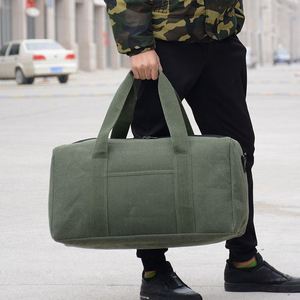 Cheap Luggage Storage Foldable <b>Canvas</b> <b>Duffle</b> <b>Bag</b> Large Capacity Unisex Style Stock Travel <b>Bags</b> Customized LOGO Zipper Hasp - Product Image 5