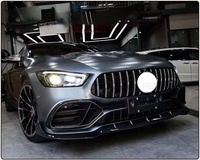 Kit carrosserie en fibre de carbone haute qualité : lèvre avant, jupes latérales, lèvre arrière, aileron arrière, prises d'air pour Mercedes-Benz AMG GT50 GT53 X290 2019+