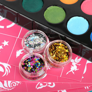 Venta al por mayor de polvos para decoración de uñas DIY, brillo de labios y pelo, copos de formas, diamantes de imitación, lentejuelas, esmalte de Gel, tatuaje de <span class=keywords><strong>Henna</strong></span>, purpurina para decoración de uñas - Product Image 5