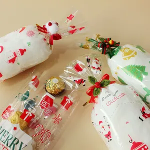 新年情人节圣诞万圣节节日袜子糖果饼干饼干透明玻璃纸食品OPP礼品携带包装袋