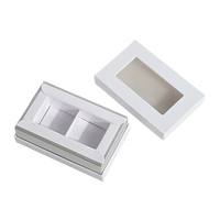 Boîte à chocolat miniature personnalisée biodégradable, design personnalisé, 4 à 6 pièces, emballage de luxe avec boîte transparente en PVC