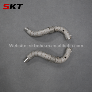 Pour BMW F10 550i F06 650i F01 F02 750i N63 4.4L V8 Twin Turbo Downpipe en acier inoxydable - Product Image 4