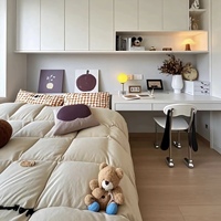 Lit intelligent multifonctionnel Tatami King Queen avec plateforme, lit moelleux avec rangement et haut-parleur musical
