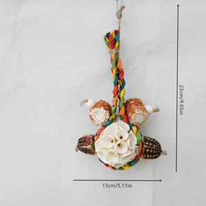 Persediaan mengunyah sedotan bambu burung bayan senar tongkol jagung alami bola rumput untuk parkit, Conure, Cockatiels, Budgies - Product Image 6