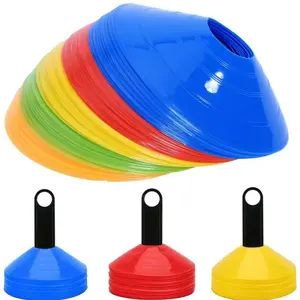 Cone de plástico para treinamento, marcador de disco, cone de futebol, equipamento de treinamento de agilidade, basquete, esportes, futebol, equipamento de treinamento