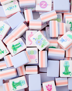 Set di Mahjong Americano Moderno Personalizzato in Viola Chiaro, Tessere in Acrilico <span class=keywords><strong>a</strong></span> Quattro Strati con Joker, Gioco di Lusso Ecologico per Arredamento Casa - Product Image 1