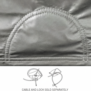 ผ้าคลุมรถจักรยานยนต์สำหรับกลางแจ้ง - ป้องกันแสงแดด ฝุ่น และฝน พับเก็บได้ สำหรับรุ่น XL XXL บรรจุในถุง - Product Image 1