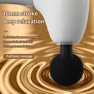 Venta al por mayor de martillo de masaje eléctrico pistola de cuerpo completo para meridianos espalda Fascia pistola martillo agarre masaje hombro estimulador muscular - Product Image 5