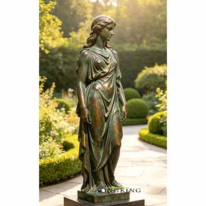Statua <span class=keywords><strong>di</strong></span> bambino in bronzo fusa a mano, resistente alle intemperie, con patina vintage, a forma <span class=keywords><strong>di</strong></span> cassetta postale, scultura umana per cortili e strade commerciali - Product Image 2