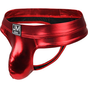 Novedad 2026: Jockstrap Metálico Dorado, Plateado y Rojo para Hombre con Cintura Ancha, Efecto Levantamiento <span class=keywords><strong>de</strong></span> Glúteos, Bolsa Realzadora <span class=keywords><strong>de</strong></span> Volumen y Corte Bajo Sexy - Product Image 3
