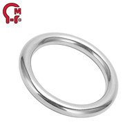 Anillo Redondo de Acero Inoxidable Resistente a la Corrosión, Directo de Fábrica HLM, para Equipos Marinos, Colgantes de Jardín y Enlaces Industriales
