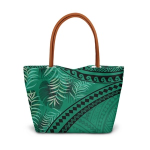 Borsa da donna polinesiana su misura di ibisco per il tempo libero grande capacità stampa comoda su richiesta giovane <span class=keywords><strong>e</strong></span> alla <span class=keywords><strong>moda</strong></span> - Product Image 3