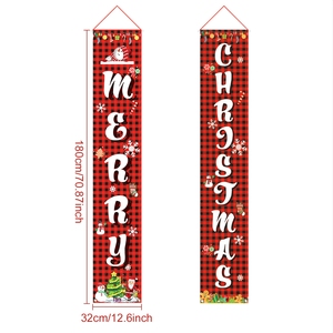 New Years Eve Nguồn cung cấp bên trang trí 72x12 inch giáng sinh vui vẻ hiên cửa dấu hiệu biểu ngữ, Giáng sinh cửa biểu ngữ - Product Image 3