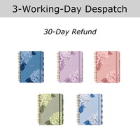 Carnet de notes spirale Yihe New 8,5 x 11 Hortensia avec options de coffret cadeau Noël/mariage disponibles