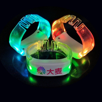 Bracelet lumineux LED, lumière de poignet, accessoires d'éclairage pour concert d'idoles, bracelet lumineux LED avec télécommande DMX