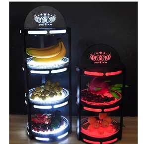 LOGO personalizzato decorazione della tavola da <span class=keywords><strong>Bar</strong></span> LED piatto di frutta <span class=keywords><strong>Bar</strong></span> vassoio da portata per frutta Led Light up <span class=keywords><strong>Bar</strong></span> vassoio da portata - Product Image 2