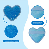 Compresse de gel Badu de haute qualité pour la thérapie physique, soulagement de la douleur, compresse froide et chaude, perles de gel, peluche, 12x12cm, forme de cœur