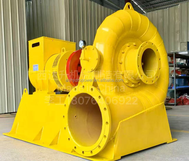 Customized Micro Hydro Turbine Generator 50KW-150KW with Stainless Steel Pelton Hydro Turbine 100KW-500KW Hydropower Generator