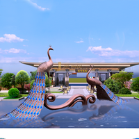 JYF J010 Décoration d'hôtel, grande statue en métal, Art déco, œuvre d'art extérieure personnalisée pour usage quotidien