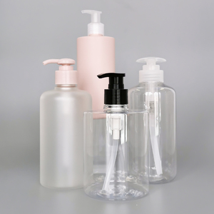 Ecologische Biologisch Afbreekbare Kunststof Leverancier 100ml - 500ml Zwarte roze transparante Op Maat Gemaakte Kleur Pomp Vierkante Lotion Baby Shampoo Flessen - Product Image 3