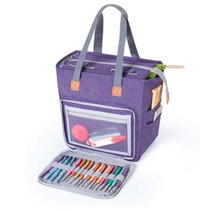 Yarn Storage Bag Knit Organizer Bag Amazon Hot Selling Customized Easy to Carry Crochet Tote Bag