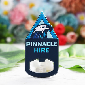 Abridor de Botellas Magnético Duradero con Diseño de Águila <span class=keywords><strong>Azul</strong></span> en 3D, Abridor de Botellas de Metal de Aleación de Zinc para el Hogar, Refrigerador y Eventos Empresariales - Product Image 3
