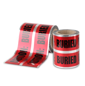 Cinta de Advertencia de Aluminio Detectable Subterránea de Alta Calidad con Logotipo Personalizado - Product Image 1