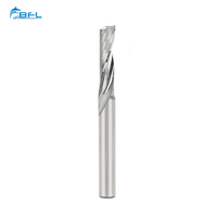 Fraise CNC BFL en carbure monobloc à une dent pour routeur CNC, fraise à une dent de 3,175 mm pour aluminium