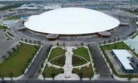 Estructura de Acero para Techo de Membrana Tensada, Proyecto del Centro Nacional de Convenciones y Exposiciones de Vietnam