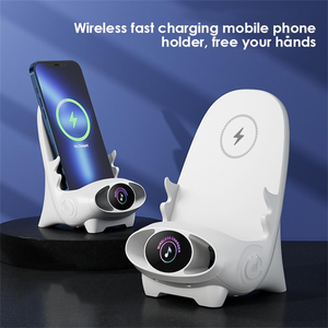 Wireless Fast Charger Multifunctional Phone Holder Magnetic Upgrade Mini Chair Wireless Charger With <strong>Small</strong> Mini <strong>Spy</strong> <strong>Camera</strong> - Product Image 2