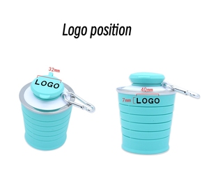 Botella de Agua Plegable Deportiva de 500 ml, Personalizable con Logotipo, Venta al por Mayor de Fábrica, para Exteriores, Portátil, de Grado Alimenticio, para Camping, Oferta 2024 - Product Image 3