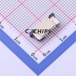 FC10-S07DCT-00 FFC/FPC Connector SMD,P=1mm,Horizontal Mount Connector Drawer Type Bottom Contact 7P 1mm - Product Image 2