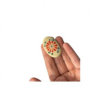Reposapalillos de Cerámica Hecho a Mano, Diseño Ovalado Estilo Japonés con Patrón Amarillo y Blanco, Duradero y Ecológico, 99 GOLD DATA Catarina - Product Image 4