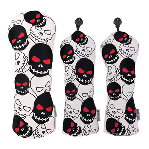 OEM 디자인 프리미엄 PU 방수 자수 로고 맞춤형 골프 우드 헤드커버 드라이버 골프클럽 헤드커버 - Product Image 1