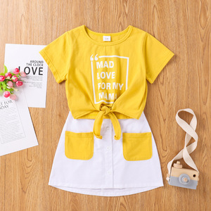 Conjunto de Ropa para Niñas de 2 a 6 Años, Verano 2021, Camiseta de Manga Corta y Falda, Conjuntos de Ropa para Niñas, Ropa Infantil - Product Image 5
