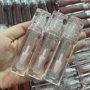 Gloss à lèvres sans logo, faible MOQ, sans cruauté, végétalien, transparent, avec pinceau épais, <span class=keywords><strong>stick</strong></span> hydratant nude, avec marque privée - Product Image 4