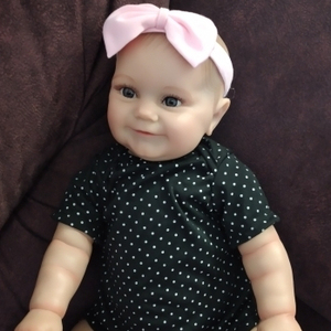 <span class=keywords><strong>NPK</strong></span> 50/60CM Dos opciones <span class=keywords><strong>Reborn</strong></span> Baby Toddler Real Soft Touch Maddie con pelo de dibujo a mano Muñeca hecha a mano de alta calidad - Product Image 2