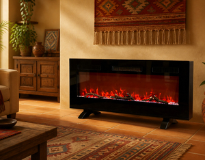Cheminée électrique 3D à effet de flamme, 3-en-1 (autonome/insertion/murale) avec télécommande, chauffage pour hôtel et usage domestique, <span class=keywords><strong>60</strong></span> pouces - Product Image 1