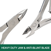 Outils de manucure en acier inoxydable-Coupe-ongles et ciseaux à cuticules Pointes tranchantes en PVC Produit de beauté en sac pour les doigts