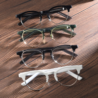 Monture de lunettes optiques demi-cerclée en acétate de haute qualité, motif géométrique, durable, pour adultes, diamant, Shenzhen Chine
