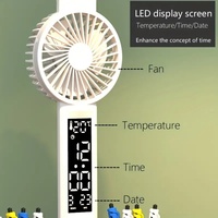 Lampe de table pliable multifonctionnelle moderne USB pour chambre à coucher, lampe de bureau pour étude avec ventilateur, commande tactile, lampe de table LED