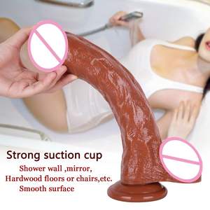 Lange Zuignap Siliconen Paddestoel 30Cm Pils Zacht Pvc Realistische Dildo Zuignap 12 Inch Dildo Voor Vrouwen Vagina - Product Image 4