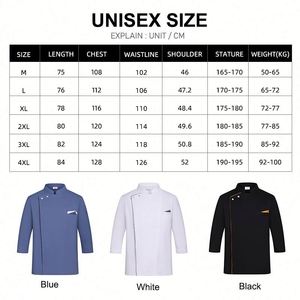Chaqueta de Manga Larga para Restaurante, Uniforme de Chef de Cocina con Diseño Personalizado para Mujer - Product Image 2