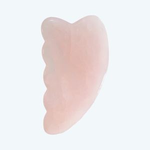 Pink Rose Quartz Jade Guasha Stone Heart Board Custom Logo Scraping Skin Care <b>Facial</b> <b>Massage</b> Tool - Product Image 3