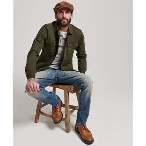 เสื้อเชิ้ตผ้าฝ้ายผ้าลายเฮอร์ริ่งโบนสำหรับผู้ชายไซส์ XL, เสื้อเชิ้ตผ้าคอตตอนซักได้ป้องกันการซีด - Product Image 3