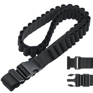 Cinturón de Nylon para Caza, Tiro Deportivo y Tiro al Trampolín, Capacidad para 25 Cartuchos (3 Ranuras), Correa Resistente de 2 Pulgadas (Se Ajusta a la Cintura) - Product Image 1