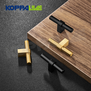 Koppalive hiện đại nhỏ t thanh knobs rắn brass knobs và xử lý cho đồ nội thất ngăn kéo nhà bếp cửa tủ - Product Image 2