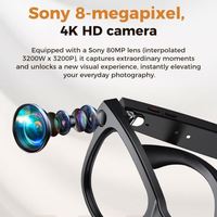 Últimas Gafas Inteligentes M02 Ultra M-E-T-A con Tecnología Black, 8MP, Estuche Recargable, WiFi, Reconocimiento y Traducción de Imágenes