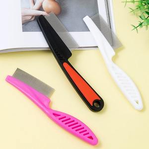 テディ犬 & 猫ノミ脱毛櫛1列密な歯付きバスルーム用環境に優しい - Product Image 1