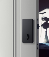 Serrure de porte électrique coulissante en verre, bois/aluminium, avec mot de passe en zinc, verrouillage sans clé, biométrique, avec carte mémoire, application Wi-Fi Tuya